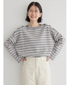 AMERICAN HOLIC バイパチショルダーボタンニットプルオーバー