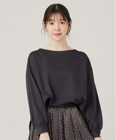 ANY SIS S 【洗える】ミニ裏毛エンボスロゴ カットソー