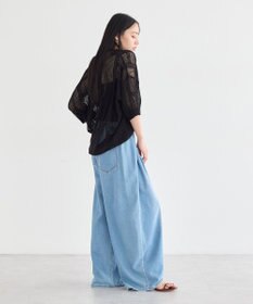 earth music&ecology レーシースキッパーポロニットプルオーバー