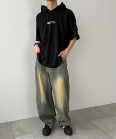 WEGO 【MLXLサイズ展開】ストレートラインプルパーカー（SS）