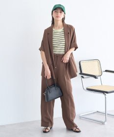 earth music&ecology 【セットアップ対応】リネンライクリラックスパンツ