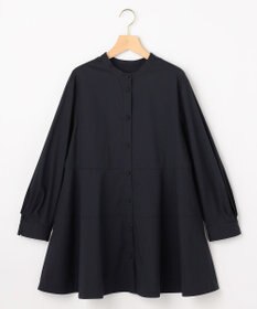 組曲 S 【前後着用可】コンパクトシャーティング チュニックブラウス