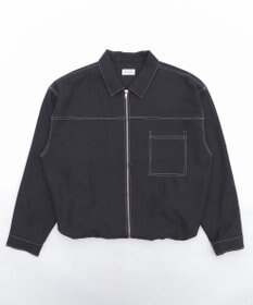 WEGO 【ユニセックス着用ITEM/MLサイズ展開】カラーステッチシャツジャケット