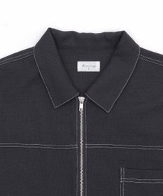 WEGO 【ユニセックス着用ITEM/MLサイズ展開】カラーステッチシャツジャケット