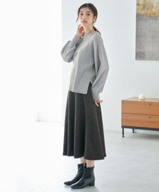 ANY ウールブレンドバルーンスリーブニット