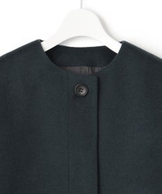 23区 ウールカシミヤビーバー ノーカラー コート