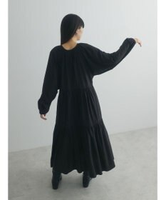 Green Parks armonia. ティアード配色パイピングワンピース