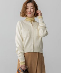 23区 L 【滝沢眞規子さん着用】コットンカシミヤ ポケット カーディガン