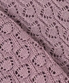 Feroux 【洗える】透かし編み カーディガン