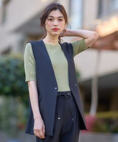 ANY 【セットアップ可能/ストレッチ】イージーケアジレ