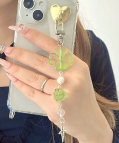 WEGO クローバービーズキーホルダー