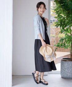 Tiaclasse L 【小倉優子さん着用】【洗える】サマーニットショートパーカー