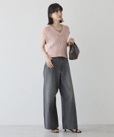 AMERICAN HOLIC 【選べる丈】甘編みニットベスト