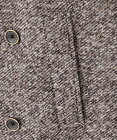 JOSEPH ABBOUD 【イタリア素材/軽量/中綿キルト裏地】ワイドカルゼ ウールジャージー コート