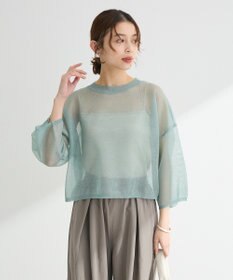 Green Parks ・ＥＬＥＮＣＡＲＥ　ＤＵＥ　ラメシアーニットプルオーバ