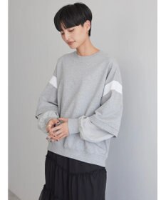 AMERICAN HOLIC 袖異素材ミニ裏毛プルオーバー