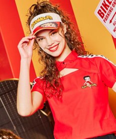 FILA GOLF／marie claire 【LOUDMOUTH×Betty Boop™ 】ユニセックス バイザー