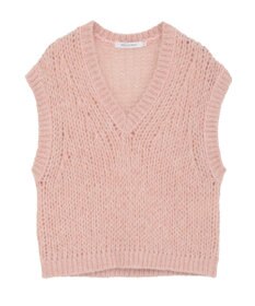 AMERICAN HOLIC 【選べる丈】甘編みニットベスト