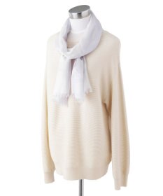 MOONBAT FURLA(フルラ) レーヨンラメブロックチェックストール／40×170cm