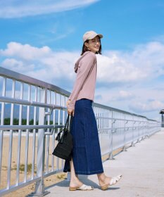 Tiaclasse L 【小倉優子さん着用】【洗える】サマーニットショートパーカー