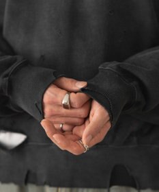 WEGO ショートダメージプルオーバー