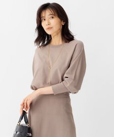 23区 L ヴィスコースストレッチ ドルマン ニット