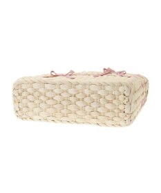 Maison de FLEUR フリルハンドルメイズリボンカゴバッグ