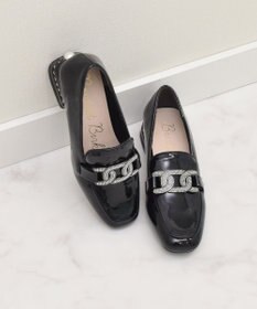 Bridget Birkin 【Bridget Birkin】パールヒールビジューバックルローファー