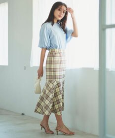 Feroux 【UVケア】バックリボンボリュームスリーブ Tシャツ