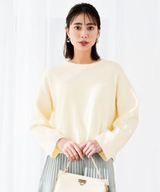 ANY SIS リブポイント ニット アイボリー