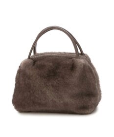 UNBILLION カシュカシュ cachecache / ミンク風エコファー2wayボックストート