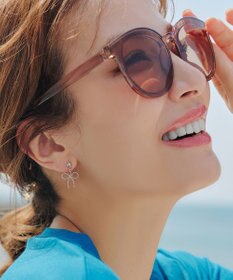 Tiaclasse 【安田美沙子さん着用/金属アレルギー対応/選べる2TYPE】チェーンリボン イヤリング・ピアス