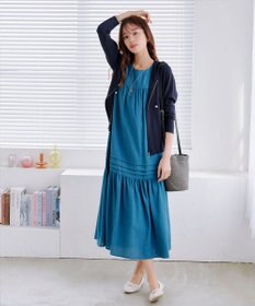 Tiaclasse L 【小倉優子さん着用】【洗える】サマーニットショートパーカー