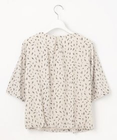 自由区 S 【洗える】ロイヤルシフォンドレープタイ半袖 ブラウス