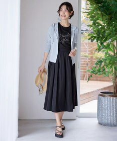 Tiaclasse L 【小倉優子さん着用】【洗える】サマーニットショートパーカー