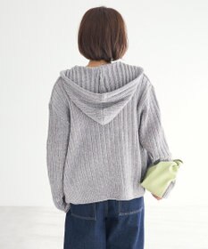 CRAFT STANDARD BOUTIQUE アニマル刺繍ニットZIPパーカー