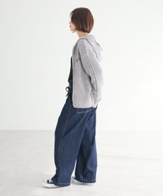 CRAFT STANDARD BOUTIQUE アニマル刺繍ニットZIPパーカー