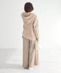 CRAFT STANDARD BOUTIQUE アニマル刺繍ニットZIPパーカー