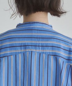 WEGO 着丈が選べる オーバーサイズ バンドカラー シャツ / ストライプ / 無地