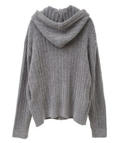 CRAFT STANDARD BOUTIQUE アニマル刺繍ニットZIPパーカー