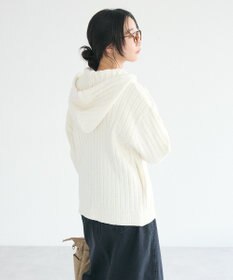 CRAFT STANDARD BOUTIQUE アニマル刺繍ニットZIPパーカー