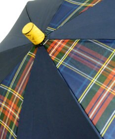 +RING レディース向け プラスリング 晴雨兼用（長ショート） NVY-CHK T1246