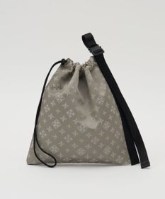 russet ナイロンジャガード巾着ポーチ L(Z-230)