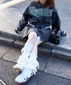 WEGO スタジアムロゴデニムショートスタジャン