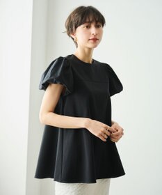 #Newans 【洗える】Aラインパフスリーブカットソー