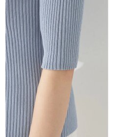 earth music&ecology リブコンパクトカーディガン