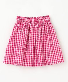 ANY KIDS ギンガム 発泡プリント スカート