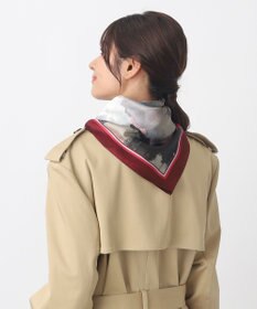 MOONBAT 【WEB限定】PAUL & JOE ACCESSOIRES シルクツイル キャットコラージュスカーフ 58×58cm