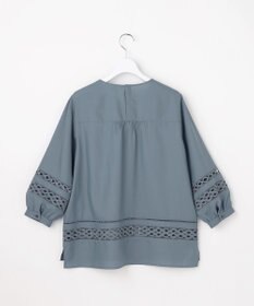 J.PRESS LADIES スパンソフトクロス刺繍 ブラウス