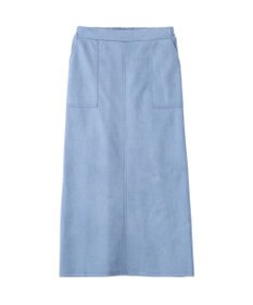 Green Parks なめらかタッチスウェード調Ｉラインスカート